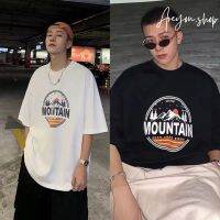 ARE [M～5XL]⚡️เสื้อยืด⚡️MOUNTAIN เวอร์ชั่นเกาหลีคอกลม แ ขนสั้น แฟชั่นและการพักผ่อนทุกการแข่งขัน #S60