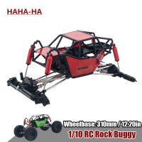 310มิลลิเมตรฐานล้อร็อค Buggy แชสซีที่มีหลอดม้วนกรงสำหรับ110 RC ตีนตะขาบรถ TRX4 Axial SCX10 90046