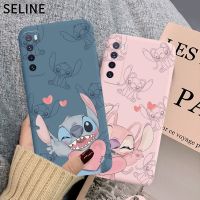 เคสโทรศัพท์มือถือเซลล์ Stitch Angel เหมาะสำหรับ Huawei Mate 30 40 Pro Nova 8 7 5 6 P30 P20 P40ฝาหลังคู่รักผู้หญิง Y2k เด็กผู้หญิง