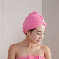 Microfiber Bath Towel Hair Dry Quick Drying Lady Bath towel soft shower cap hat for lady man Turban Head Wrap Bathing Tools