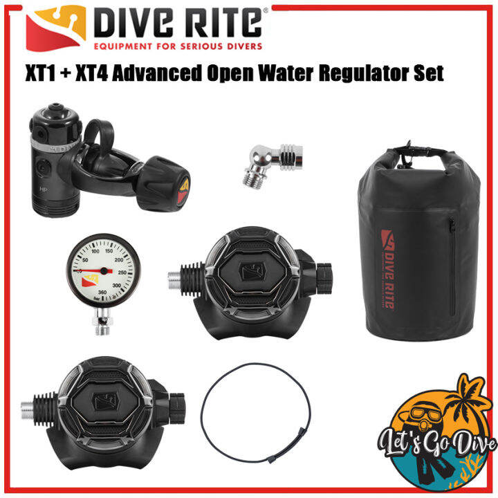 DIVE RITE XT1 + XT4 Advanced Openwater Regurater Set 1stage+Reg+Oct