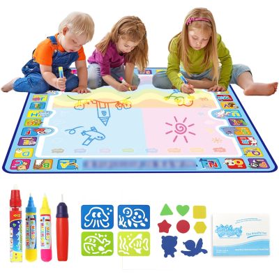 【YF】 8 Types Magic Water Drawing Mat   Pen Writing Doodle Board Coloring Books Painting Tools Educational Toys Children Gift for Kids