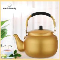 YOUTH BEAUTY 0.75-4L ของใหม่ ของใช้ในครัวเรือน อุปกรณ์เสริมห้องครัว หม้อกาแฟ อลูมิเนียมสีทอง กาน้ำชาแบบพกพา กาต้มน้ำในน้ำ