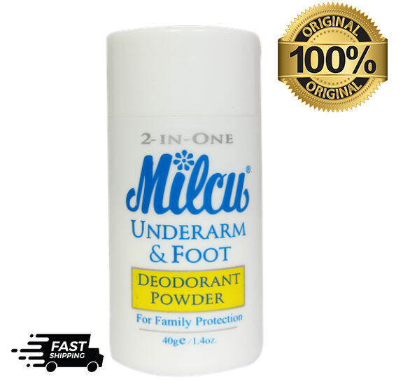 Milcu Deodorant Powder 40g Foot antiperspirant Underarm Anti Perspirant