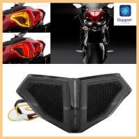 รถจักรยานยนต์ LED ประกอบไฟท้าย Smoky เลนส์ ความสว่างสูงเหมาะสำหรับ Ducati 848/1098/1198