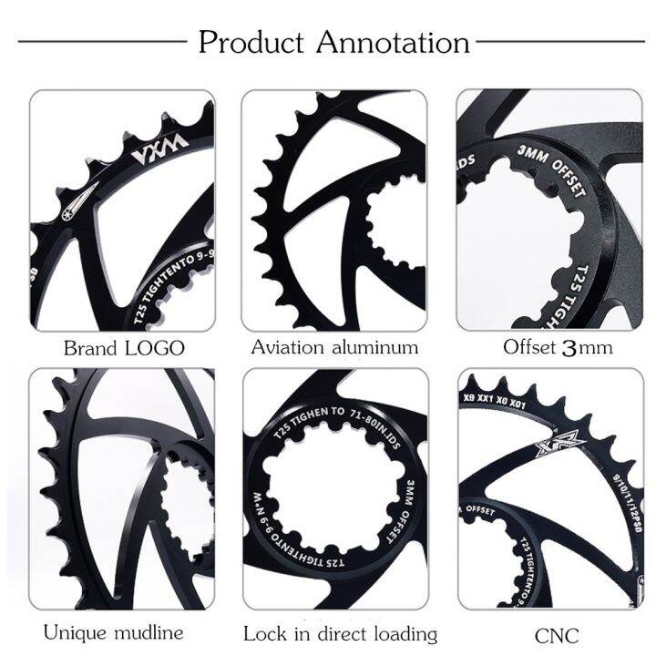 vxm-mtb-gxp-bicycle-crankset-fixed-gear-crank-34t-36t-38t-40t-chainring-chainwhee-for-sram-gx-xx1-x1-x9-gxp-pedivela-offset-3mm