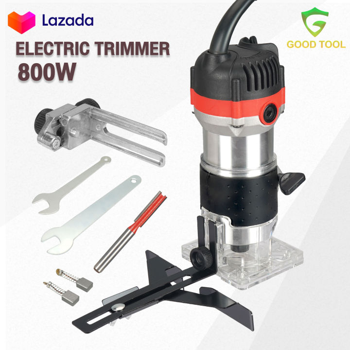 gd-toolsเครื่องเซาะร่อง-เร้าเตอร์-ทริมเมอร์-800-วัตต์-1-4-นิ้ว-เครื่องเซาะร่องไม้-wood-trimmer-รุ่น-gt-3706