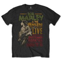 Bob Marley Men T-Shirt Rasta Man Vibration Tour 1976 Reggae Metal Casual เสื้อเชิ้ตแขนสั้น เสื้อยืดคอกลมT-shirt