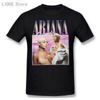 เสื้อยืดพิมพ์ลายแฟชั่น Summwe เสื้อยืดแขนสั้น พิมพ์ลาย Ariana Grande สไตล์วินเทจ แฟชั่นสําหรับผู้ชาย  DVLF