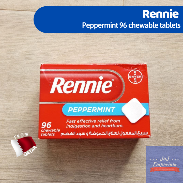 Rennie Antacid Peppermint 96 tablets Lazada PH