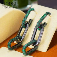 GODKI New Trendy Link Chain Earrings For Women Wedding Party Dubai Bridal Jewelry boucle doreille femme Gift Jewelry