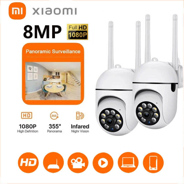 xiaomi-กล้องวงจรปิด-v380-pro-cctv-กล้องวงจรปิด360-wifi-hd-1080p-กันน้ํา-เสียงสองทาง-infrared-night-vision-การตรวจจับการเคลื่อนไหว-กล้องวงจรปิดระยะไกล-360-ptz-control-cctv-camera-with-alarm