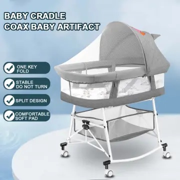 Portable sales folding bassinet