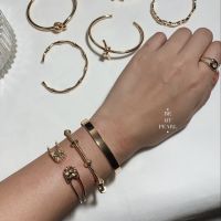 Gold Bracelet I กำไลชุบทองคำขาว ไม่ลอก ไม่ดำ บริการเก็บเงินปลายทาง