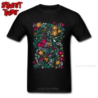 Botanical Art T-Shirt Elegant Men T Shirt Spring Tee Shirts Casual Tshirts Adult Tops Floral Clothes Vintage Thanksgiving Gift