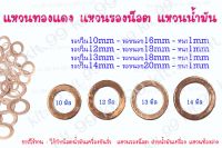 แหวนทองแดง แหวนรองน็อต แหวนน้ำมัน แหวนอีแปะ  ขนาด 10มิล 12มิล 13มิล 14มิล &amp;gt; วัสดุ..ทองแดง  &amp;gt; บรรจุ100ตัว