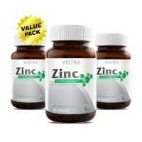 Vistra Zinc 15mg 3x45 Capsules วิสทร้า ซิงก์ 3x45 แคปซูล (Value Pack)