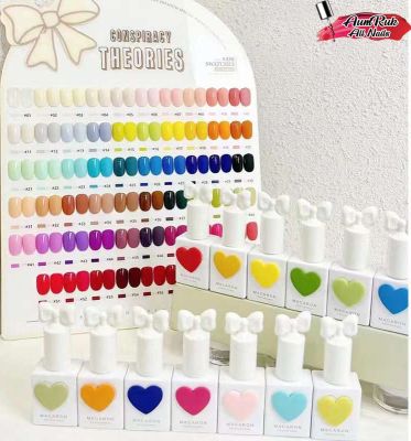 สีทาเล็บเจล  MACARON 58 สี แถมชาร์ทสีสวย ขวดน่ารัก สีแน่น  พร้อมส่ง!