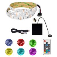 [Ricky Lighting] DC5V LED Light Strip 5M 1M 2M 3M 4M 5050 SMD RF รีโมทคอนโทรลแบตเตอรี่ดำเนินการ USB กันน้ำ RGB Led Strip ตกแต่งบ้าน