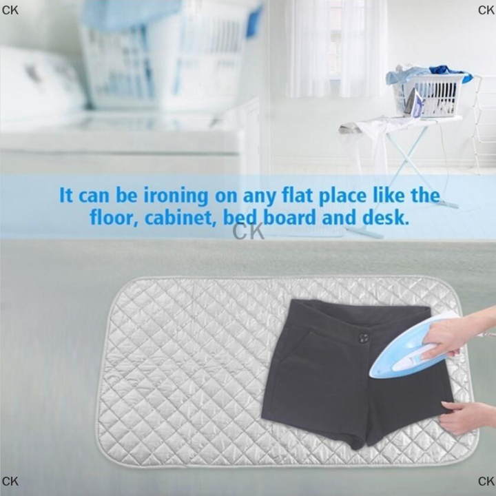 ck-แผ่นรองรีดขนาดกะทัดรัดแบบพกพาที่รองรีดผ้าแผ่นรองรีดผ้าสำหรับเครื่องซักผ้าใช้ซักได้ทุกที่