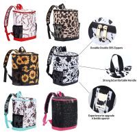 Leopard Cooler Backpack Women Food Backpack Large Capacity Thermal Insulated Backpack Outdoor Waterproof Cooler Bag for Picnic