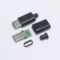 ปลั๊กหัวต่อตัวผู้3.1แบบ Type-C Micro Usb 2ชุด/5ชุดพร้อม Pcb 24pin เชื่อมสายข้อมูลอุปกรณ์เสริมสายข้อมูลแบบทำมือ