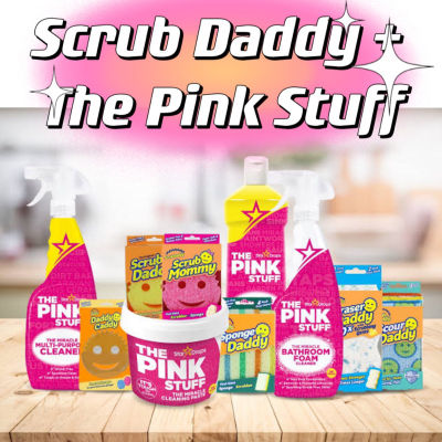 ✾The Pink Stuff ครีมขจัดคราบ สเปรย์ทำความสะอาด​ Scrub Daddy Scrub Mommy ฟองน้ำอเนกประสงค์ ของแท้✼