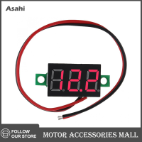 Asahi Motor แผงจอแสดง LED ดิจิตอล DC4.5V-30V 0.36นิ้วขนาดเล็ก, สีแดงสีเขียวสีฟ้าเครื่องวัดแรงดันไฟฟ้าเครื่องทดสอบโวลต์มิเตอร์รถจักรยานยนต์โวลต์มิเตอร์