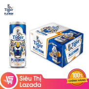 Thùng 20 lon bia lúa mì Tiger Platinum Wheat Lager 330ml lon