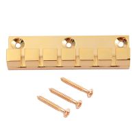 Guitar Bridge 6 Strings Saddles Hardtail Metal Guitar Parts for Electric Guitar with Screw