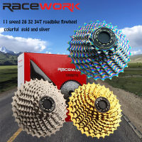 RACEWORK เทปคาสเซ็ตจักรยาน11สปีด,เทปคาสเซ็ตจักรยานเสือหมอบ11- 28T 32T 34T สำหรับ Shimamo 105 6800 R7000 R8000