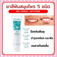 ยาสีฟัน กิฟฟารีน ไบโอ เฮอร์เบิล สูตร Bio Herbal Toothpaste ลดการอักเสบของเหงือกและฟัน ด้วยสมุนไพร 5 ชนิด