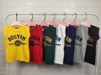 BOSTON  เสื้อยืดเเขนกุดเด็ก ราคาสุดถูกสุดปัง เนื้อผ้าดีใส่สบาย มี 6 ไซส์ XS S M L XL XXL