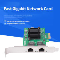 2.5G PCIe 1x Gigabit Dual Port Server Network 2*RJ45 Port Lan Adapter Card 0Mbps Ethernet Controller for Desktop