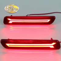 2PCS For Suzuki SX4 2006 - 2018 2-in-1 Functions Car LED Rear Fog Lamp Bumper Light Auto Brake Light Reflector