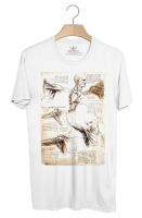 BP838 เสื้อยืด Leonardo Da Vinci Sketches And Drawings