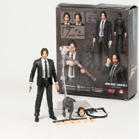 MAFEX 085 John Wick Bab 2 Keanu รีฟส์โมเดลสะสมตุ๊กตาขยับแขนขาได้ Boneka Mainan Hadiah