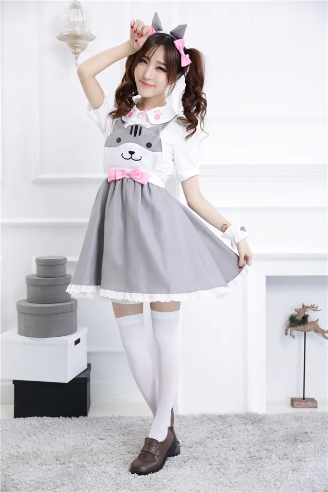 Cute Dress For Teen Girls Kawaii Anime Printed Lolita Dresses Casual  Oversize Two Piece Dress Set - Walmart.com