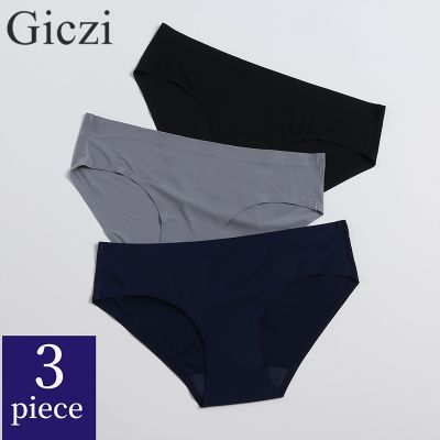 （A So Cute） Giczi ผู้หญิงที่ไร้รอยต่อ39; S PantiesLingerie ขายร้อนแข็ง UnderwearBreathable กางเกงผ้าไหมซาติน UnderpantsPanty