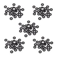 100 Pieces 5.6 mm Diameter 1.8 mm Thickness Black Rubber O-Ring Oil Washers