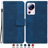 【HOT】▫♚◑ Capa Xiomi 13 for Etui Xiaomi13 Cases Fashion Magnetic Textile Wallet Book Cover