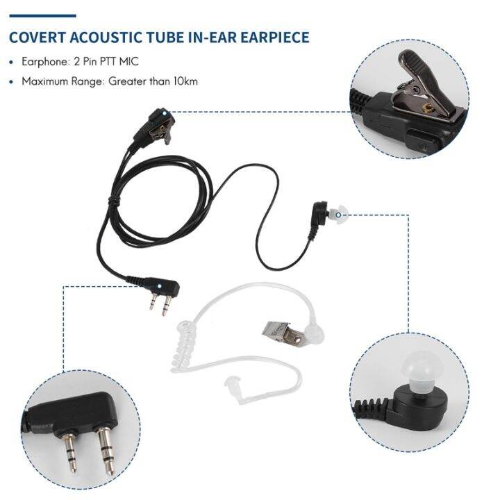 2-pin-ptt-mic-headset-covert-acoustic-tube-in-ear-earpiece-for-kenwood-tyt-baofeng-uv-5r-bf-888s-cb-radio-accessories