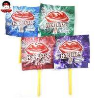 ลด 50% [ฟ้า,] HOT LIPS LOLLIPOPS อมยิ้มรูปปาก อมยิ้ม รสผลไม้ อมยิ้มแปลก  (8g) มี4สีให้เลือก ราคา/1ชิ้น ส่งฟรี