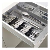 New Kitchen Drawer Organizer Tray Spoon Cutlery Separation Finishing Storage Box Cutlery Kitchen Storage Organization