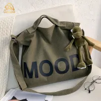 [QFDI New ladies tote bag, messenger bag, letter printing, large capacity, all-match casual canvas shoulder bag, handbag,QFDI New ladies tote bag, messenger bag, letter printing, large capacity, all-match casual canvas shoulder bag, handbag,]