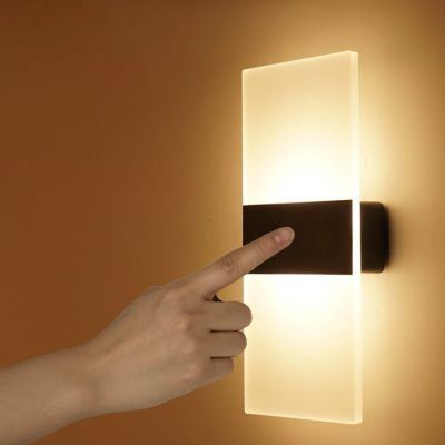 hyfvbujh▩ USB Rechargeable Dimming Wall Lamp Sensor Indoor Lamps Bedroom Bedside Lighting Night