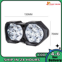 ไฟสกู๊ตเตอร์18led ไฟหน้ารถจักรยานยนต์30W 6500K 3000lm อะไหล่แต่งโคมไฟสไตล์วินเทจเสริม Ip67กันน้ำ