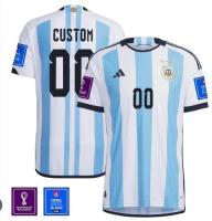 Argentina Messi 10 Premium Soccer 2022 Jersey Champion custom name number