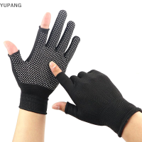 YUPANG ถุงมือไนลอนกันลื่นผู้ชายผู้หญิงฤดูร้อนกลางแจ้งขี่กีฬาฟิตเนส Breathable Non-SLIP Sunscreen ถุงมือครึ่งนิ้ว