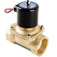 1/2" 3/4" 1" 2" inch Normally Closed Brass Solenoid Valve 220VAC 110VAC 24VDC 12VDC 24VAC Direct Acting For Water Gas Oil Valves